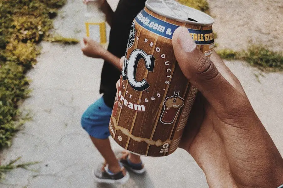 A can of root beer
