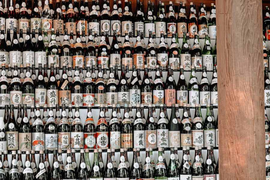 An image of different kinds of sake