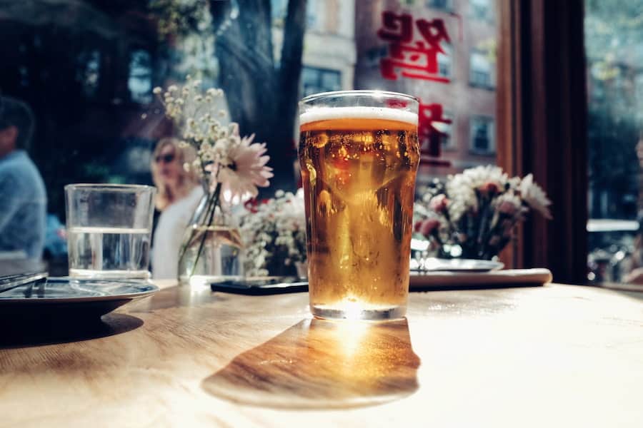 An image of a glass of beer
