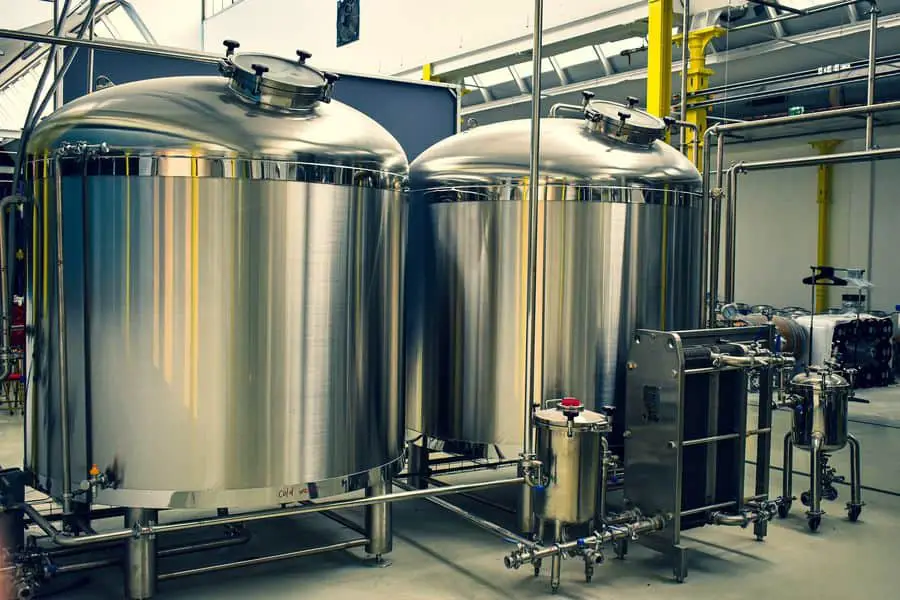 Beer fermentation tanks