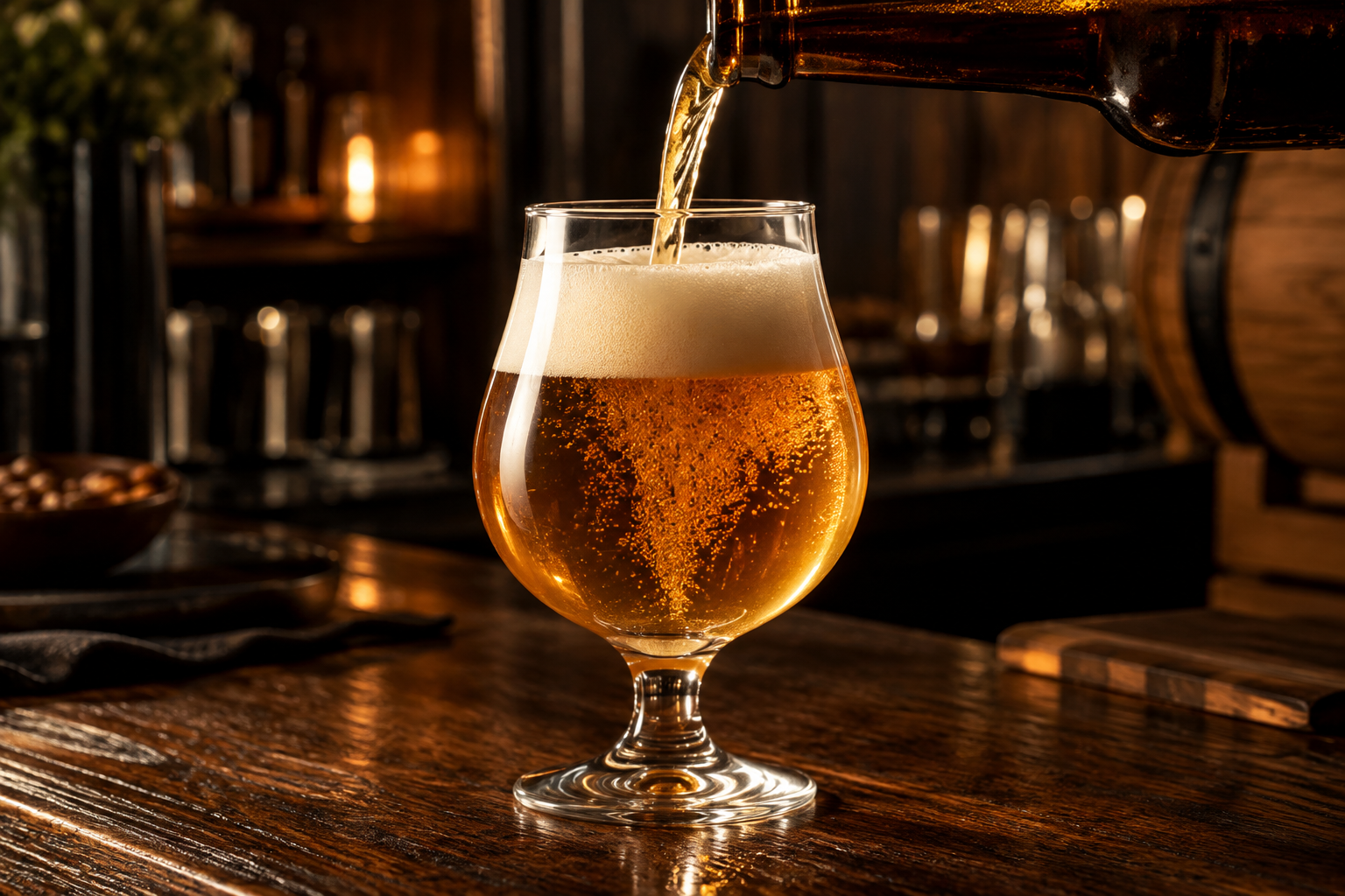 How to Pour Beer With a Stable Foam Head